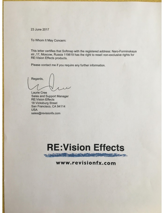 RE Vision Effects