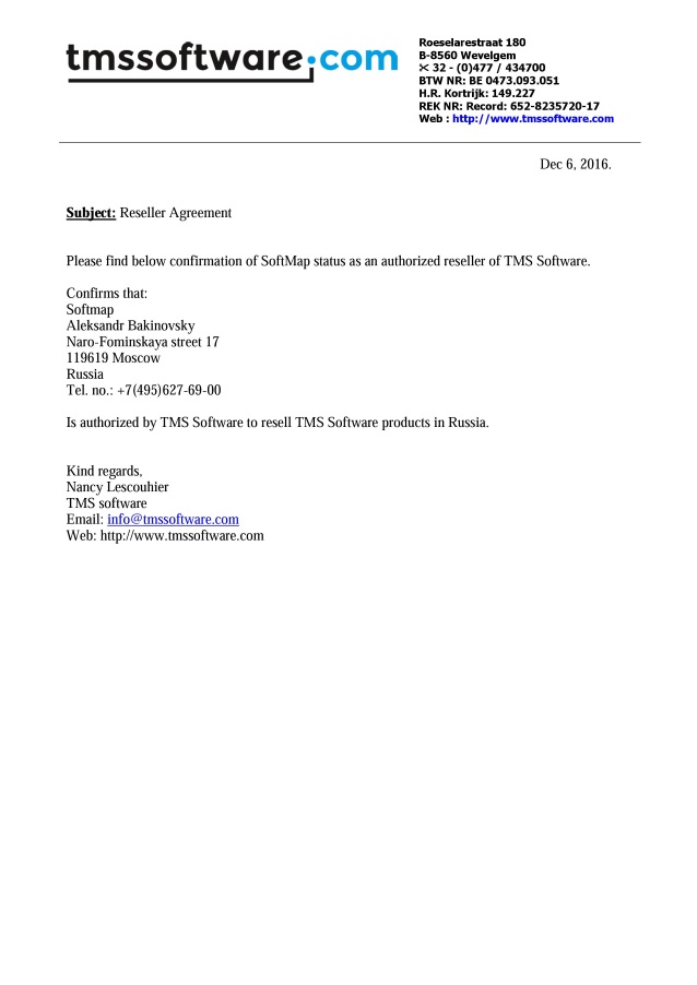 TMS software